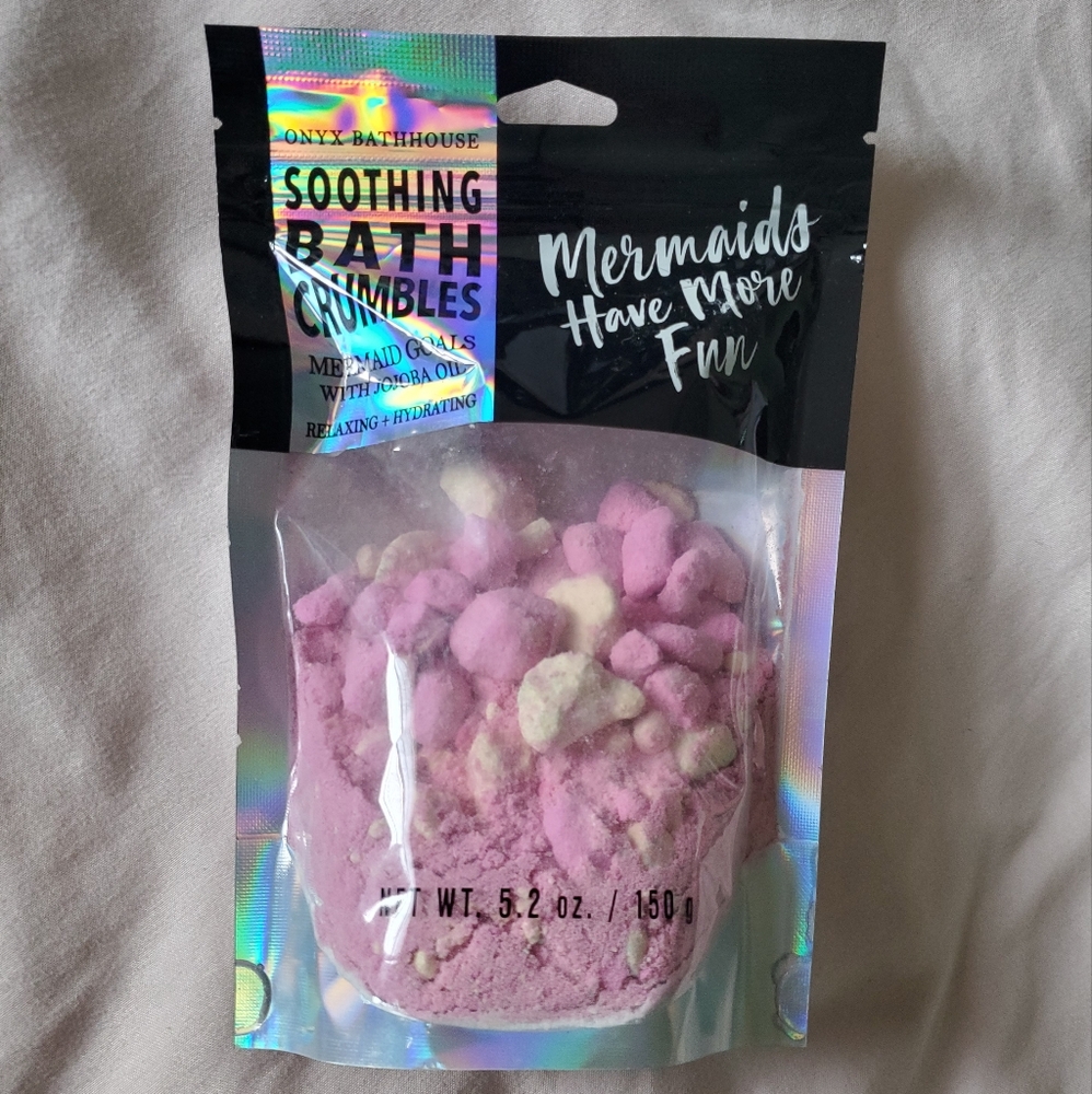 Onyx Bathhouse Brand New Soothing Pink Bath Crumbles